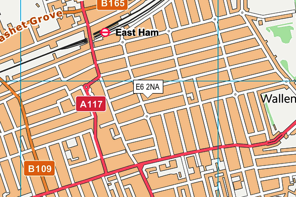 E6 2NA map - OS VectorMap District (Ordnance Survey)