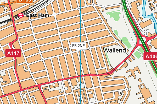 E6 2NE map - OS VectorMap District (Ordnance Survey)