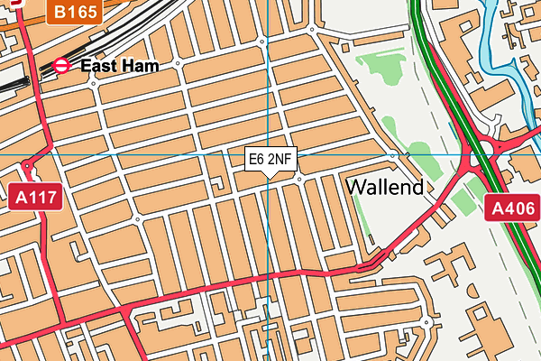 E6 2NF map - OS VectorMap District (Ordnance Survey)