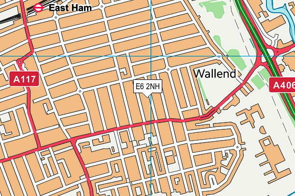 E6 2NH map - OS VectorMap District (Ordnance Survey)