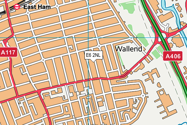 E6 2NL map - OS VectorMap District (Ordnance Survey)