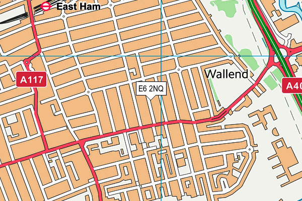 E6 2NQ map - OS VectorMap District (Ordnance Survey)