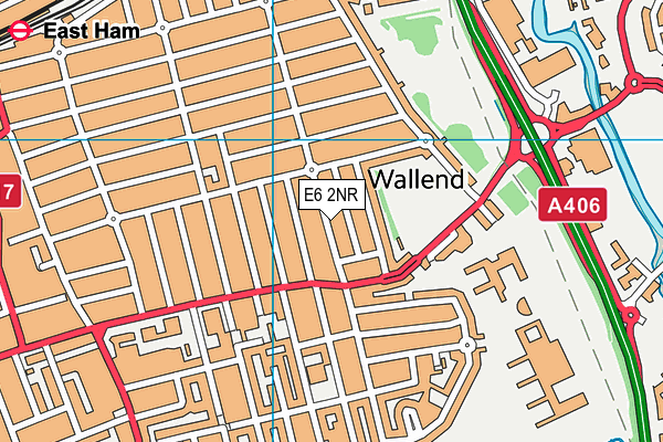 E6 2NR map - OS VectorMap District (Ordnance Survey)