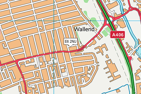 E6 2NU map - OS VectorMap District (Ordnance Survey)