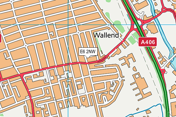 E6 2NW map - OS VectorMap District (Ordnance Survey)