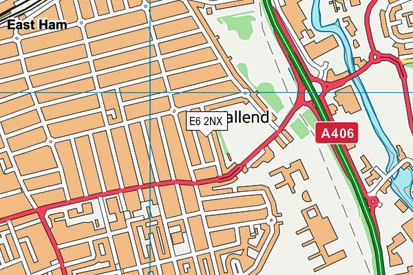 E6 2NX map - OS VectorMap District (Ordnance Survey)