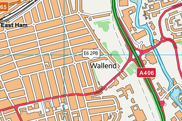 E6 2PB map - OS VectorMap District (Ordnance Survey)
