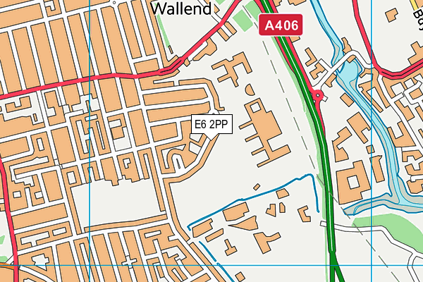 E6 2PP map - OS VectorMap District (Ordnance Survey)