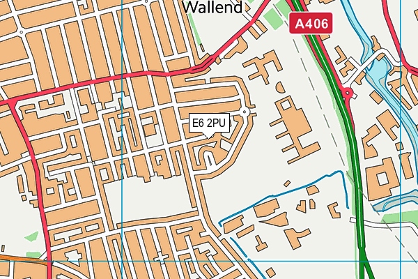 E6 2PU map - OS VectorMap District (Ordnance Survey)