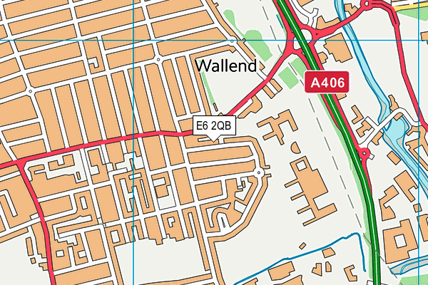 E6 2QB map - OS VectorMap District (Ordnance Survey)