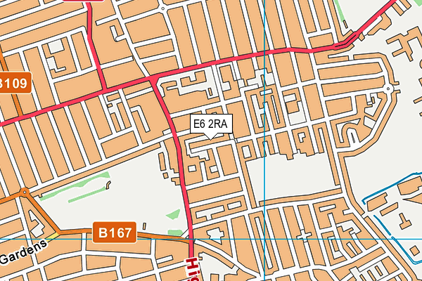 E6 2RA map - OS VectorMap District (Ordnance Survey)