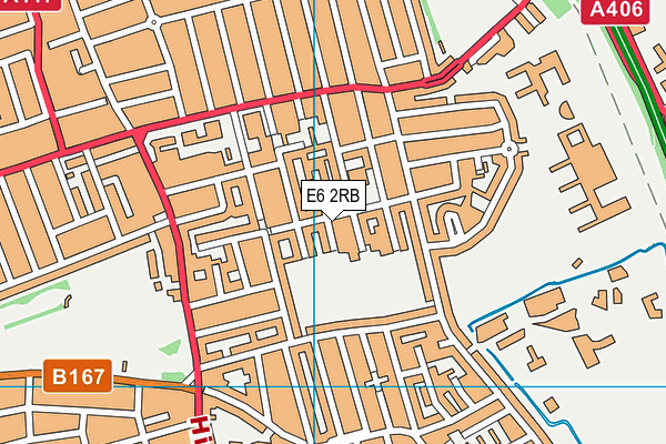 E6 2RB map - OS VectorMap District (Ordnance Survey)