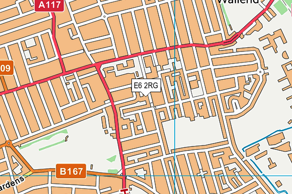 E6 2RG map - OS VectorMap District (Ordnance Survey)