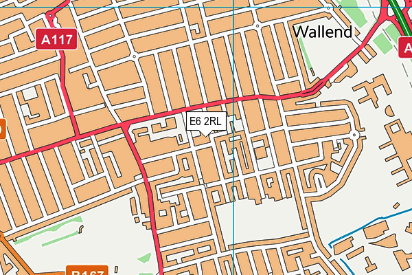 E6 2RL map - OS VectorMap District (Ordnance Survey)