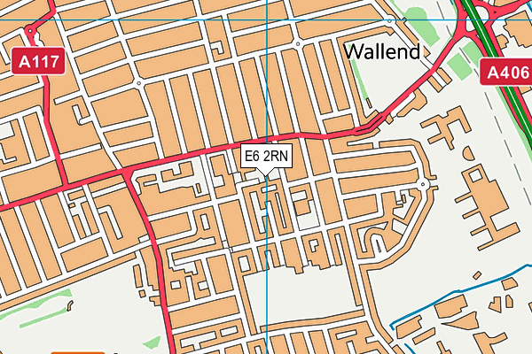 E6 2RN map - OS VectorMap District (Ordnance Survey)