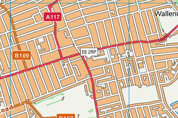 E6 2RP map - OS VectorMap District (Ordnance Survey)