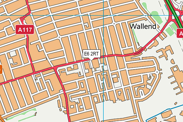 East Ham Leisure Centre map (E6 2RT) - OS VectorMap District (Ordnance Survey)