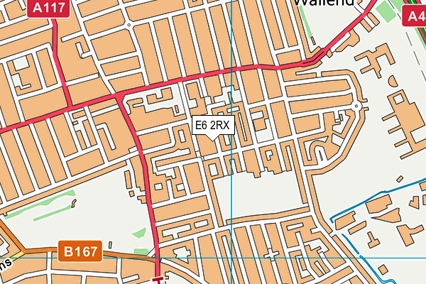 E6 2RX map - OS VectorMap District (Ordnance Survey)