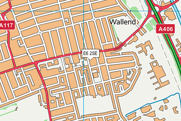 E6 2SE map - OS VectorMap District (Ordnance Survey)