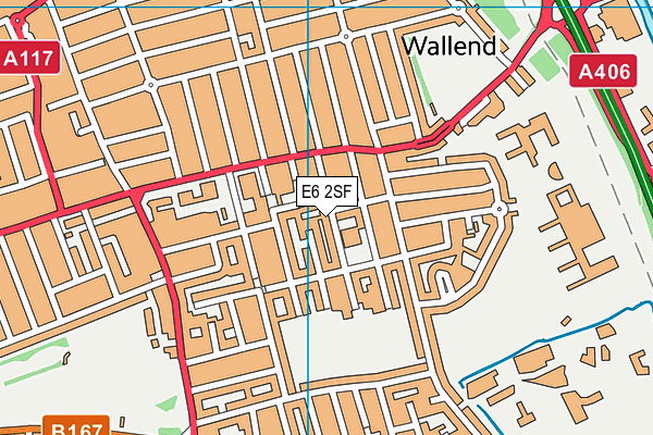 E6 2SF map - OS VectorMap District (Ordnance Survey)