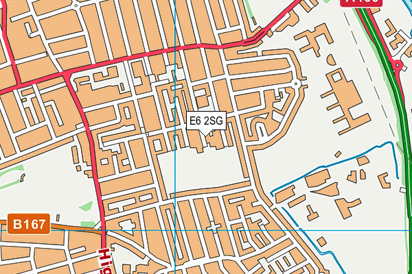 E6 2SG map - OS VectorMap District (Ordnance Survey)