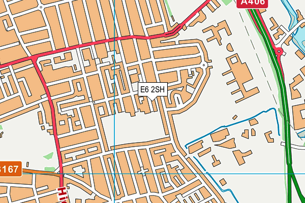 E6 2SH map - OS VectorMap District (Ordnance Survey)