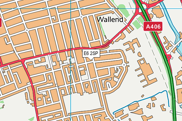 E6 2SP map - OS VectorMap District (Ordnance Survey)