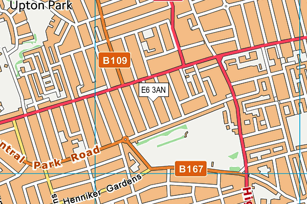 E6 3AN map - OS VectorMap District (Ordnance Survey)