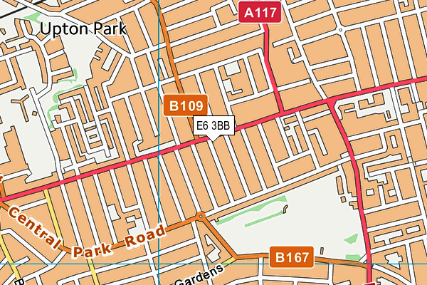 E6 3BB map - OS VectorMap District (Ordnance Survey)