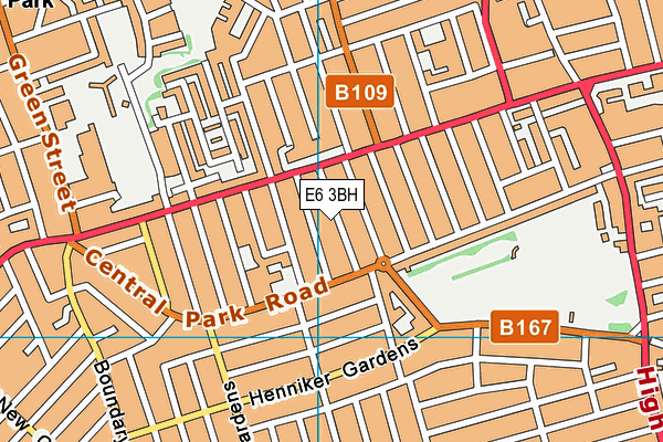 E6 3BH map - OS VectorMap District (Ordnance Survey)