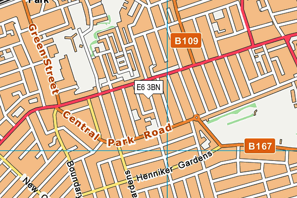 E6 3BN map - OS VectorMap District (Ordnance Survey)