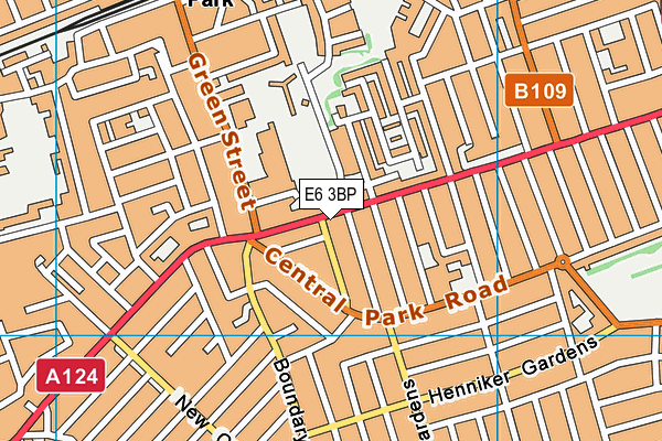 E6 3BP map - OS VectorMap District (Ordnance Survey)