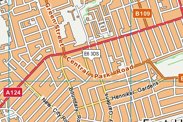 E6 3DS map - OS VectorMap District (Ordnance Survey)