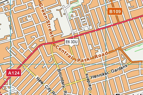 E6 3DU map - OS VectorMap District (Ordnance Survey)