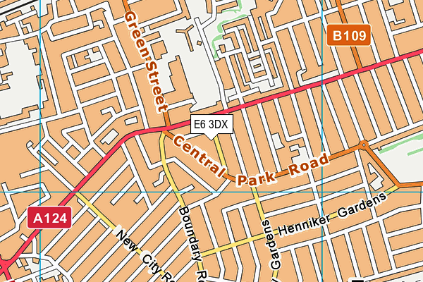 E6 3DX map - OS VectorMap District (Ordnance Survey)