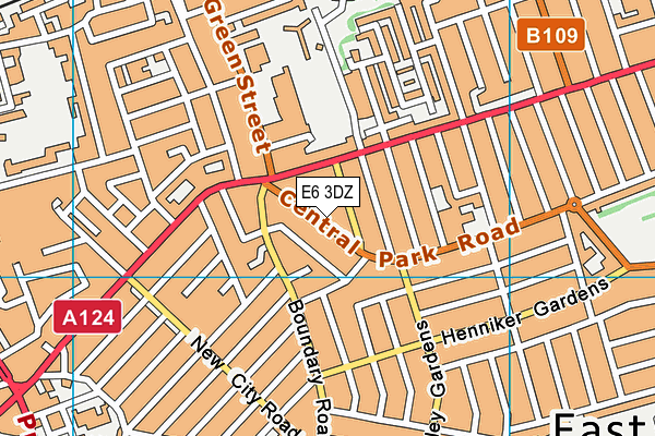 E6 3DZ map - OS VectorMap District (Ordnance Survey)