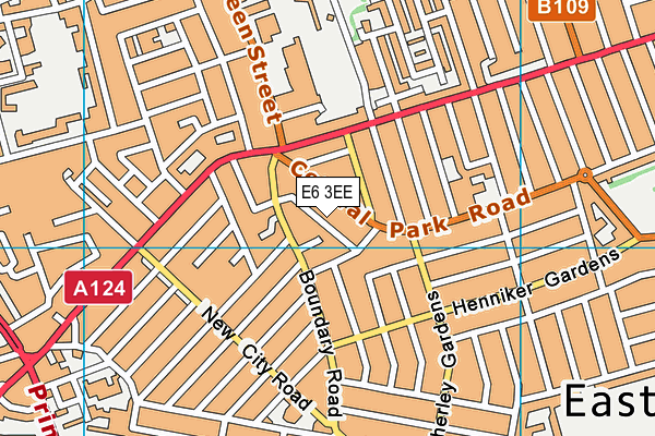 E6 3EE map - OS VectorMap District (Ordnance Survey)
