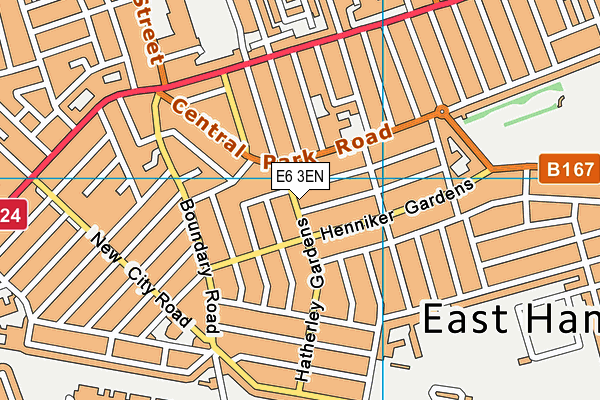 E6 3EN map - OS VectorMap District (Ordnance Survey)