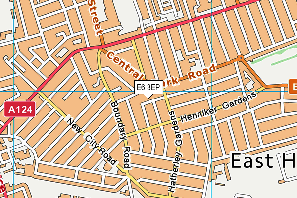 E6 3EP map - OS VectorMap District (Ordnance Survey)