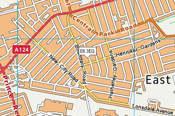 E6 3EQ map - OS VectorMap District (Ordnance Survey)