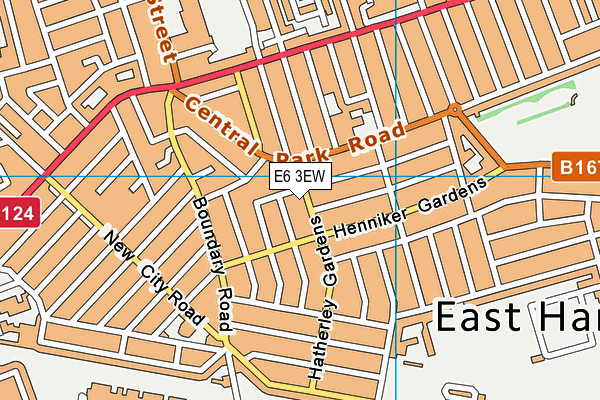 E6 3EW map - OS VectorMap District (Ordnance Survey)