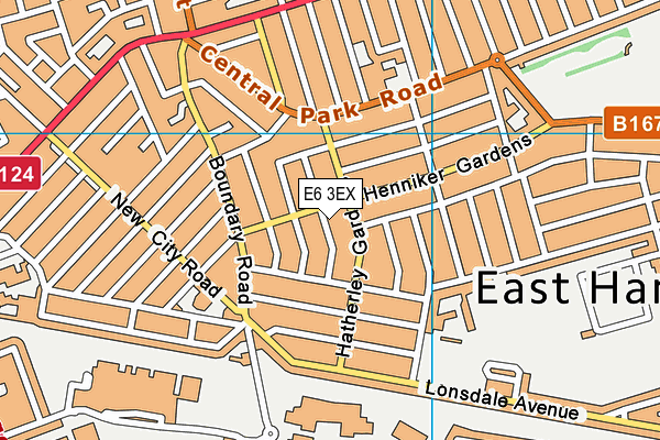 E6 3EX map - OS VectorMap District (Ordnance Survey)