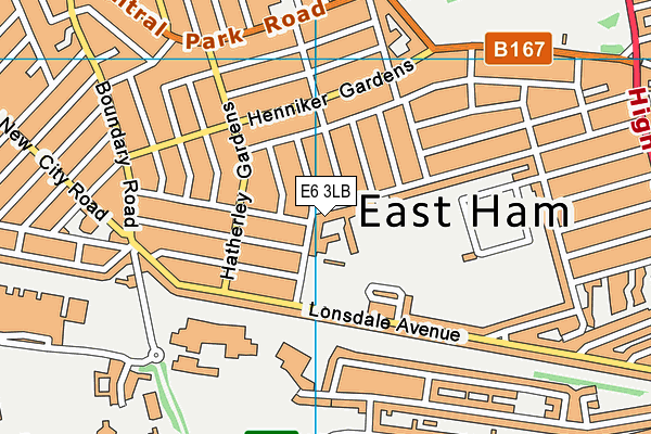 Brampton Primary School map (E6 3LB) - OS VectorMap District (Ordnance Survey)