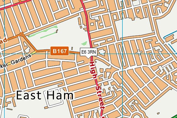 E6 3RN map - OS VectorMap District (Ordnance Survey)