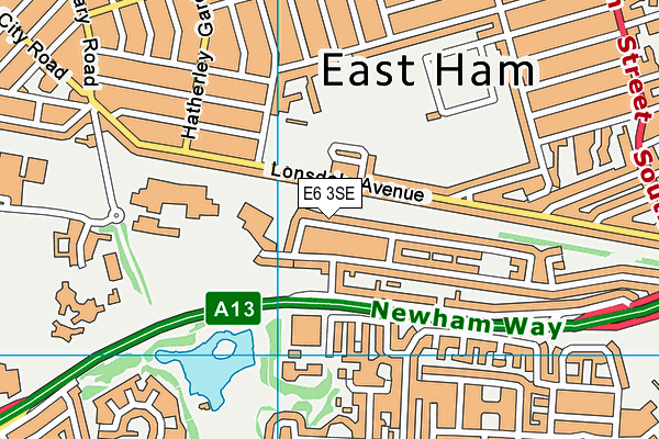 E6 3SE map - OS VectorMap District (Ordnance Survey)