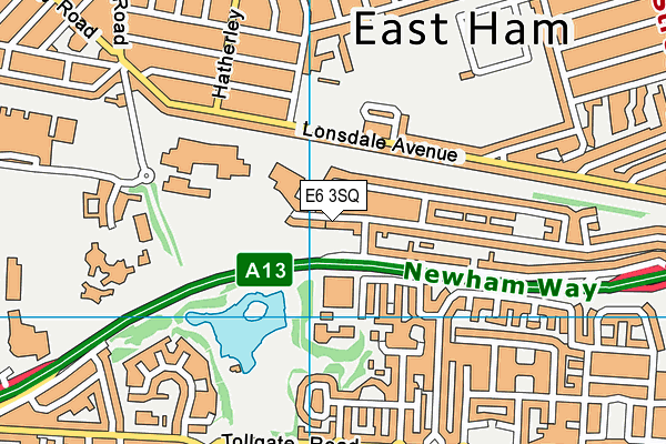 Roman Road Primary School map (E6 3SQ) - OS VectorMap District (Ordnance Survey)