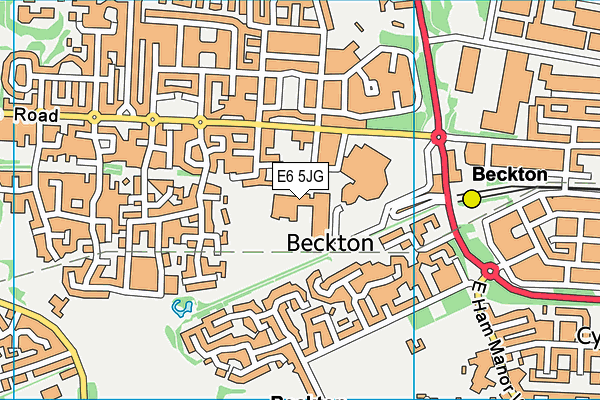 E6 5JG map - OS VectorMap District (Ordnance Survey)
