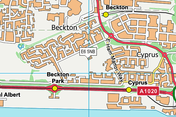 E6 5NB map - OS VectorMap District (Ordnance Survey)