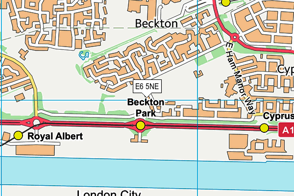 E6 5NE map - OS VectorMap District (Ordnance Survey)