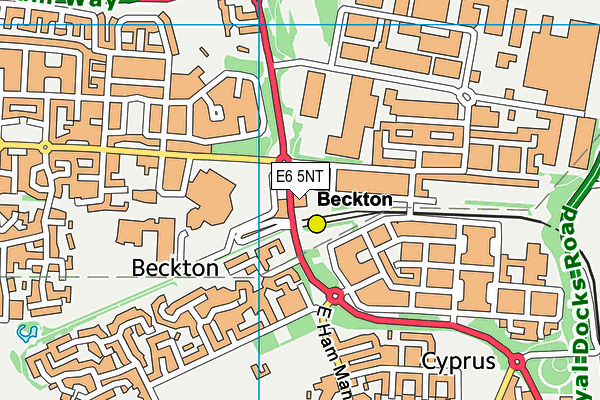 E6 5NT map - OS VectorMap District (Ordnance Survey)